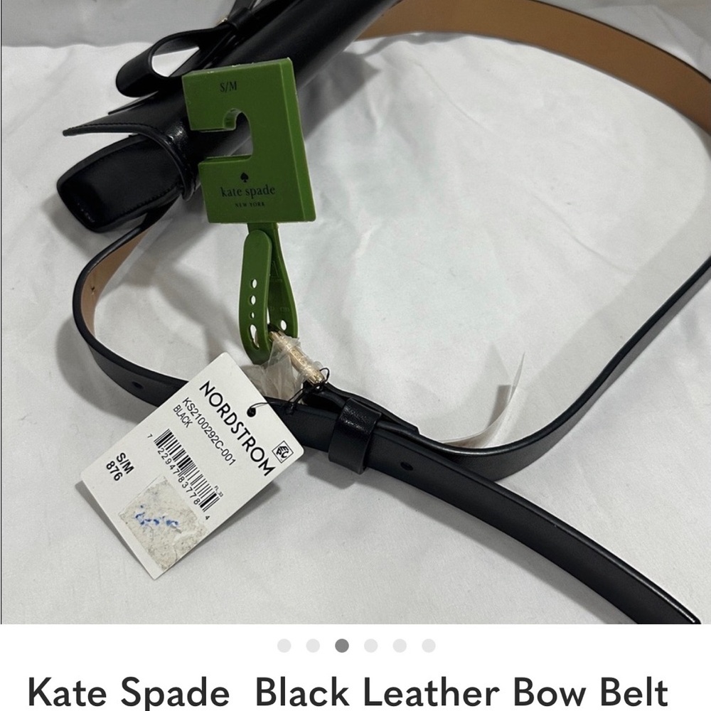 Kate Spade Black Leather Bow Belt Bag